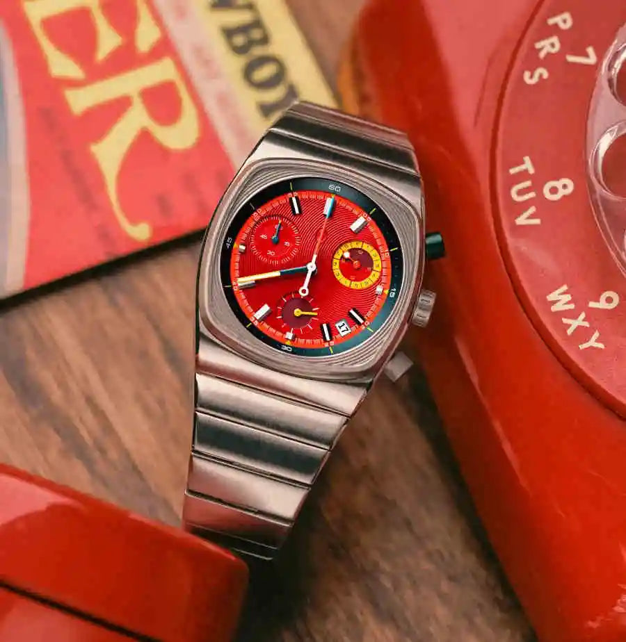 CILOA Red Square – Men’s Sport Quartz Watch (2025 Edition)