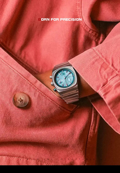 CILOA Blue Square – Men’s Sport Quartz Watch (2025 Edition)