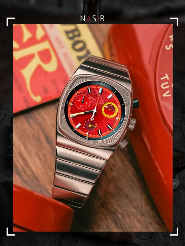 CILOA Red Square – Men’s Sport Quartz Watch (2025 Edition)