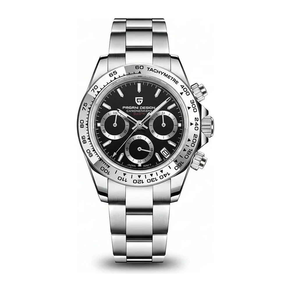 Pagani Design Chronograph in Black, Steel