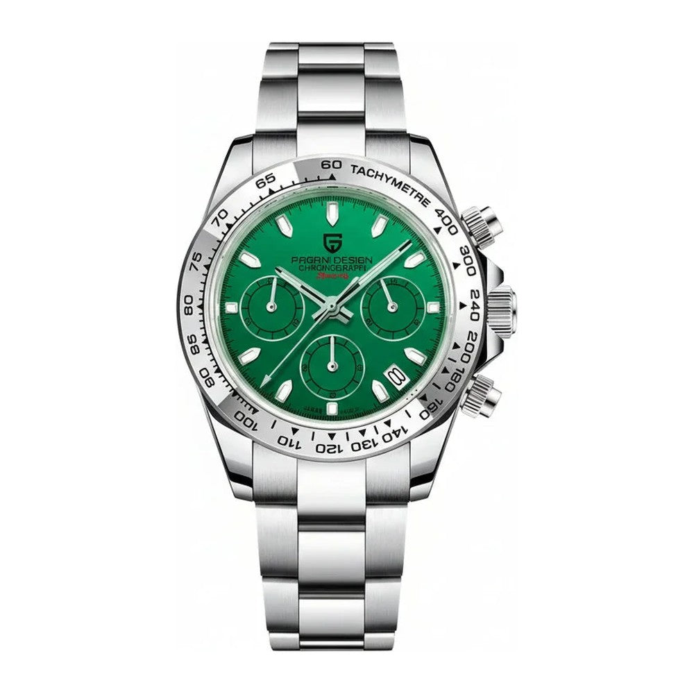 Pagani Design Chronograph in Green, Steel