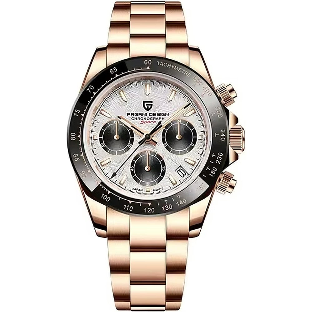 Pagani Design Chronograph in Panda, Rose Gold Tone