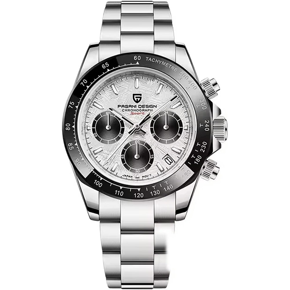 Pagani Design Chronograph in Patterned Panda, Steel