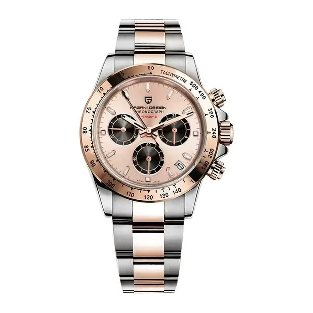 Pagani Design Chronograph in Pink, Two-Tone Rose