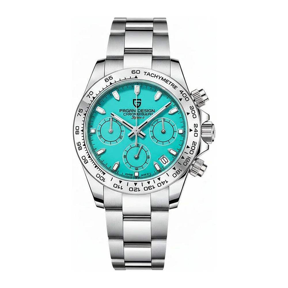 Pagani Design Chronograph in Turquoise, Steel