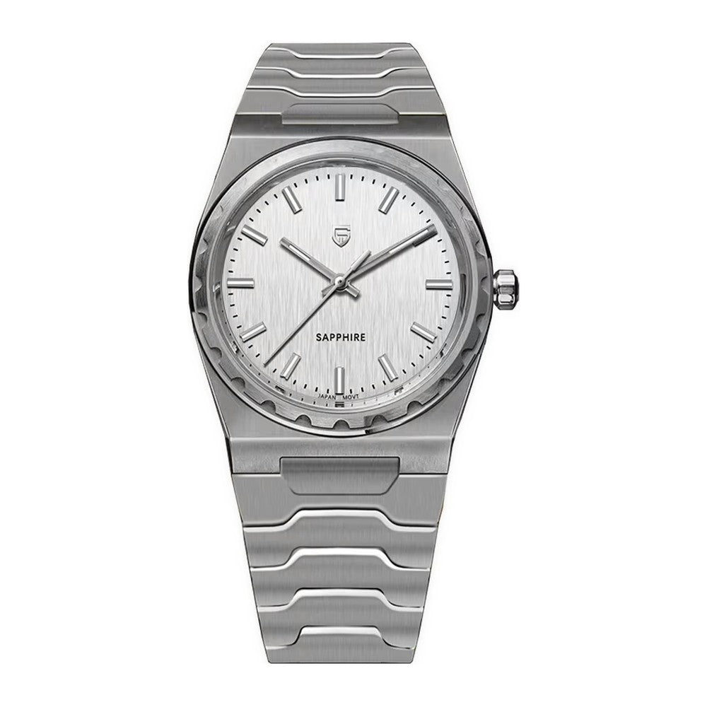 Pagani Design Faceted Bezel in White, Steel