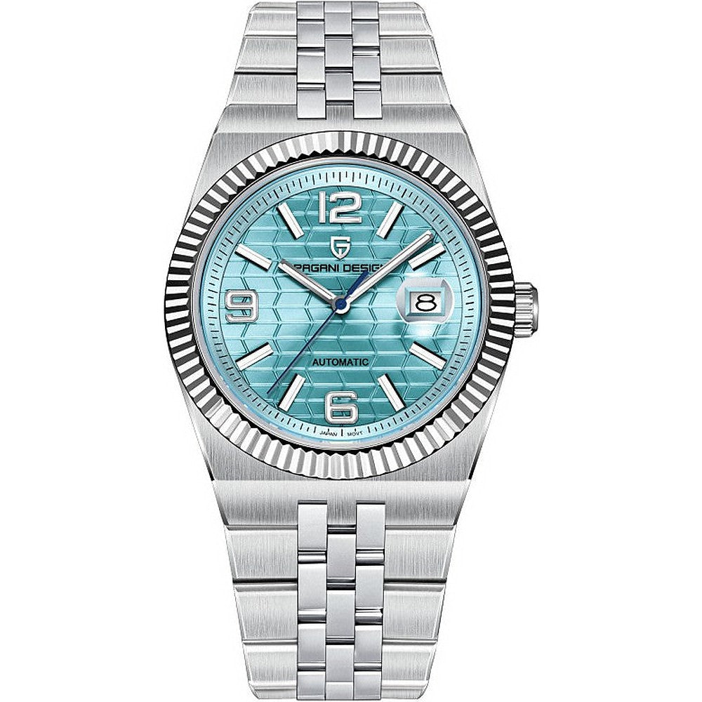 Pagani Design Textured Dial in Ice Blue, Steel
